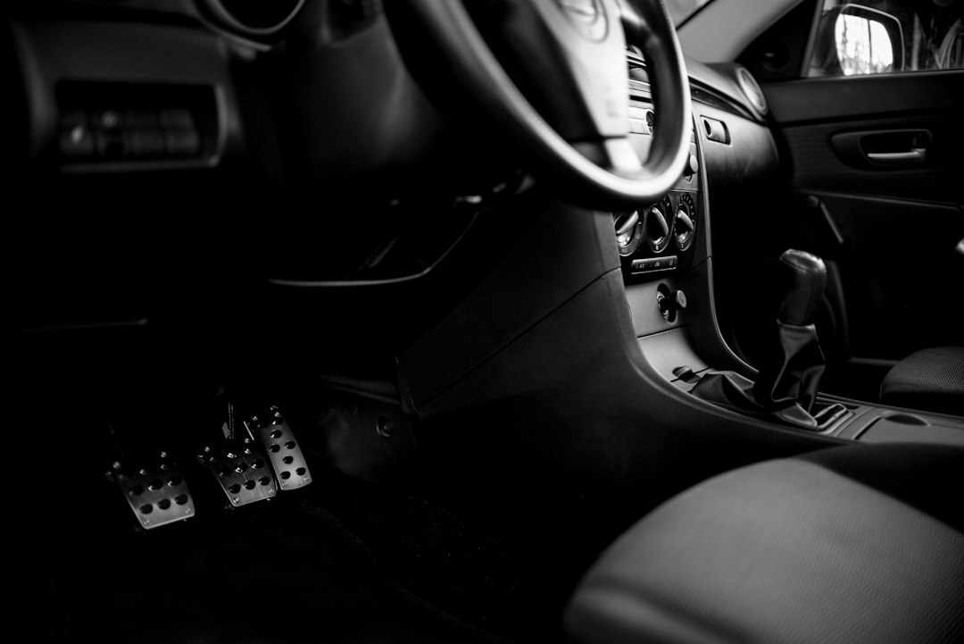 sports car interior