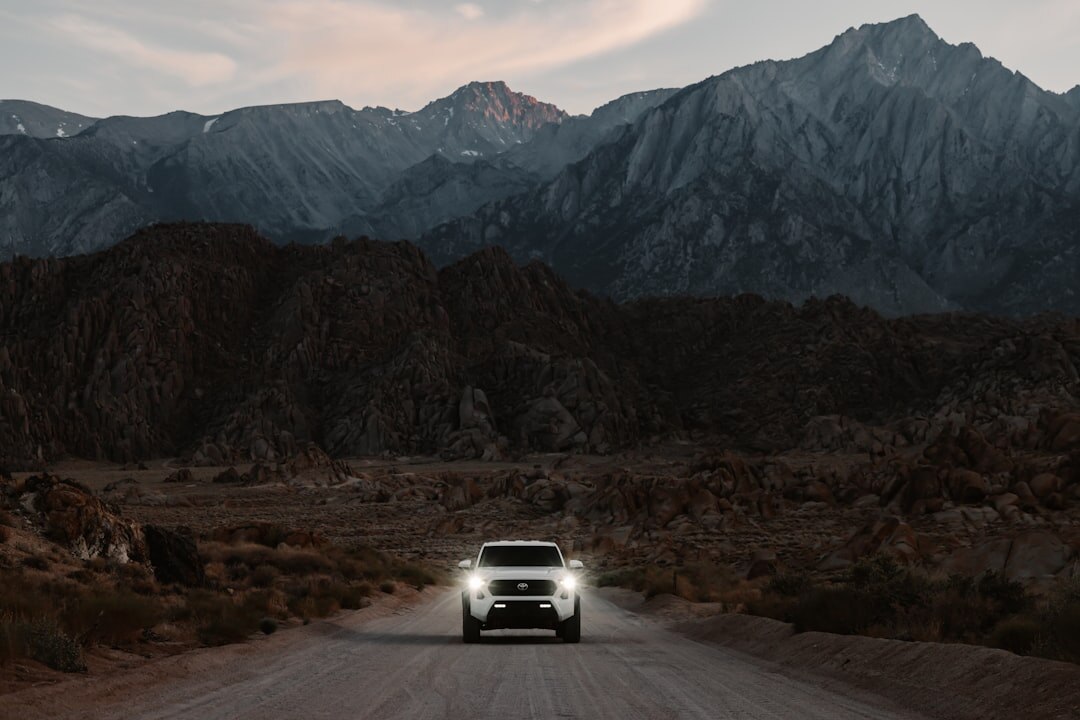 luxury suv in mountains