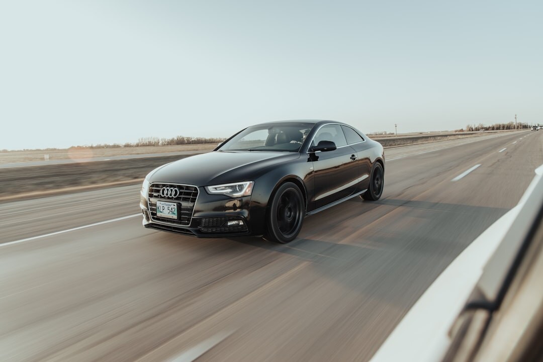 luxury car on road