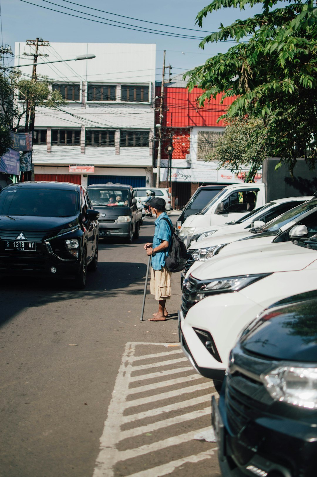 person choosing car